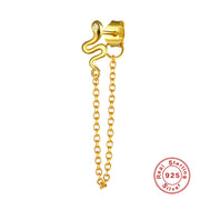 Single Tassel Earrings S925 Sterling Silver Lady's Ear – Stylish Gifts — 2