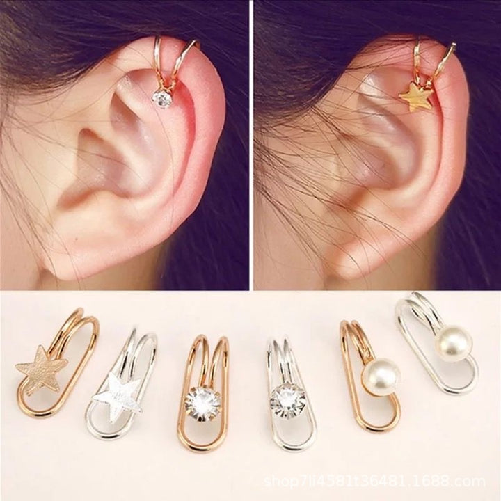 Fashion Jewelry Pearl Stud U-Shaped Clip Without Ear – Stylish Gifts — 1