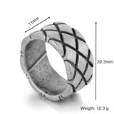 Alloy Viking Triangle Ring Retro Hammer Retro – Jewelry Gift Ideas — 3