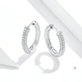 Sterling Silver Cubic Zircon Stud Earrings Small – Everyday Gifts — 2