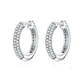 Sterling Silver Cubic Zircon Stud Earrings Small – Everyday Gifts — 5