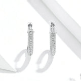 Sterling Silver Cubic Zircon Stud Earrings Small – Everyday Gifts — 4