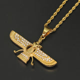Stainless Steel Necklace, Double Sided Diamonds – Jewelry Gift Ideas — 3