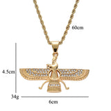 Stainless Steel Necklace, Double Sided Diamonds – Jewelry Gift Ideas — 2