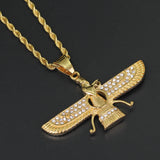Stainless Steel Necklace, Double Sided Diamonds – Jewelry Gift Ideas — 5