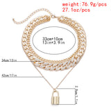 European And American Creative Alloy Lock Pendant – Jewelry Gift Ideas — 6