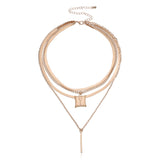 Vintage Bohemia Gold Coin letter Layered Chain – Jewelry Gift Ideas — 7