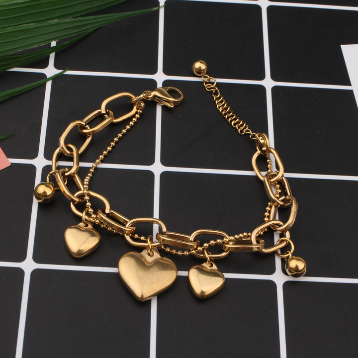 Popular Titanium Steel Girls Bracelet Double Life – Jewelry Gift Ideas — 1