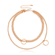 Vintage Bohemia Gold Coin letter Layered Chain – Jewelry Gift Ideas — 17