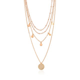 Vintage Bohemia Gold Coin letter Layered Chain – Jewelry Gift Ideas — 13