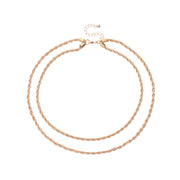 Vintage Bohemia Gold Coin letter Layered Chain – Jewelry Gift Ideas — 11