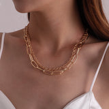 Vintage Bohemia Gold Coin letter Layered Chain – Jewelry Gift Ideas — 20