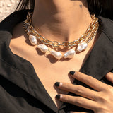 Exaggerated Baroque Shaped Imitation Pearl – Jewelry Gift Ideas — 1