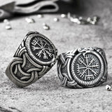 Vintage Viking Men's Nordic Compass Compass Ring – Gifts for Him — 1