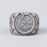 Vintage Viking Men's Nordic Compass Compass Ring – Gifts for Him — 5