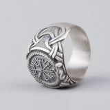 Vintage Viking Men's Nordic Compass Compass Ring – Gifts for Him — 3