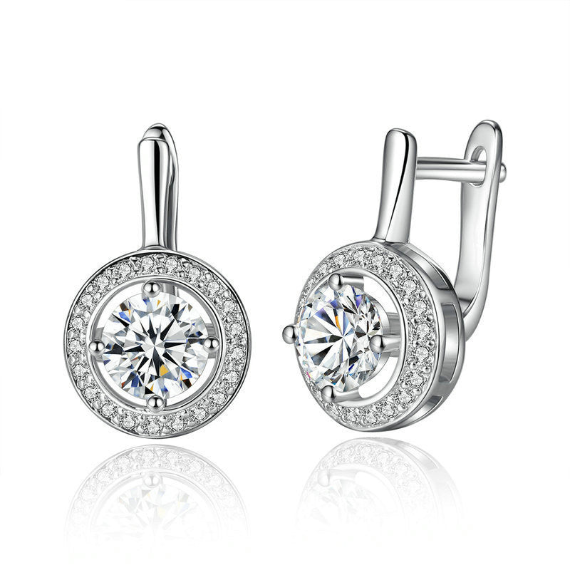 Copper Plated True White Gold AAA Zircon Set – Jewelry Gift Ideas — 1