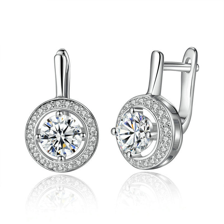 Copper Plated True White Gold AAA Zircon Set – Jewelry Gift Ideas — 1