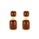 S925 Sterling Silver Gold-Plated Southern Red Agate – Everyday Gifts — 4