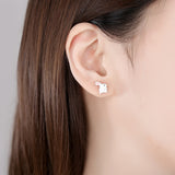 Simple Student Asymmetric Earrings – Gift Ideas — 4