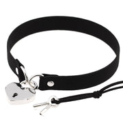 Gothic Heart Chain Choker Collar bdsm leather – Jewelry Gift Ideas — 5