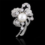Delicate Pearl And Diamond Shawl Buckle Pin – Stylish Gifts — 12