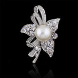 Delicate Pearl And Diamond Shawl Buckle Pin – Stylish Gifts — 11