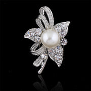 Delicate Pearl And Diamond Shawl Buckle Pin – Stylish Gifts — 11