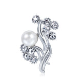 Delicate Pearl And Diamond Shawl Buckle Pin – Stylish Gifts — 9
