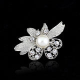 Delicate Pearl And Diamond Shawl Buckle Pin – Stylish Gifts — 10