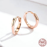 S925 Sterling Silver Rose Gold Plated Simple – Special Occasion Gifts — 1