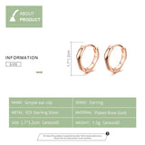 S925 Sterling Silver Rose Gold Plated Simple – Special Occasion Gifts — 5