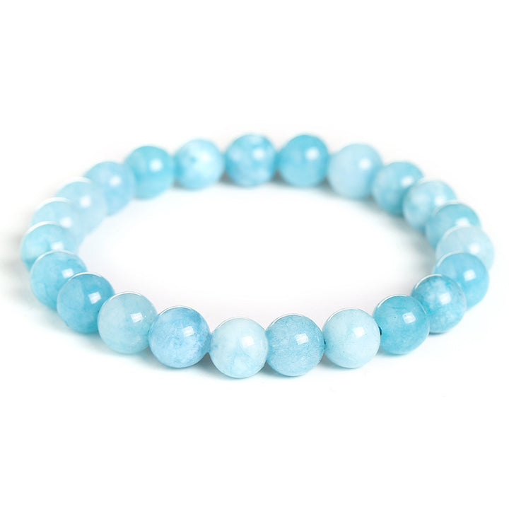 Aquamarine Bracelet Simple Single Circle – Jewelry Gift Ideas — 1