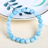Aquamarine Bracelet Simple Single Circle – Jewelry Gift Ideas — 4