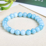 Aquamarine Bracelet Simple Single Circle – Jewelry Gift Ideas — 5