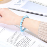 Aquamarine Bracelet Simple Single Circle – Jewelry Gift Ideas — 2