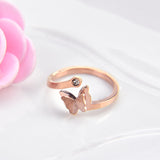 Frosted Butterfly Ring – Unique Gift Ideas — 7
