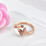 Frosted Butterfly Ring – Unique Gift Ideas — 5