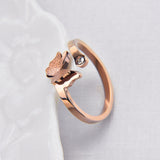 Frosted Butterfly Ring – Unique Gift Ideas — 3