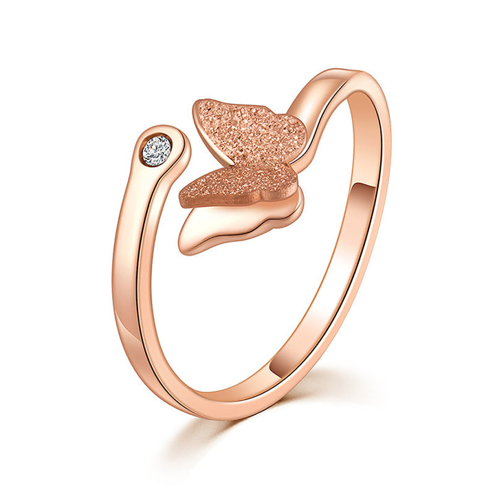Frosted Butterfly Ring – Unique Gift Ideas — 4
