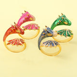 Ring Enamel Snake Index Finger Dragon – Special Occasion Gifts — 1