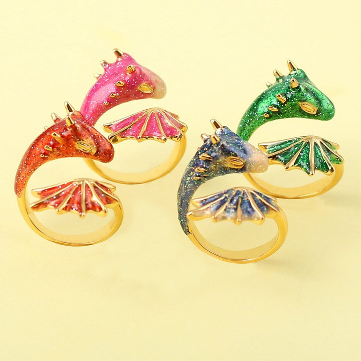 Ring Enamel Snake Index Finger Dragon – Special Occasion Gifts — 1