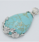 Natural Stone Drop Crystal Plum Blossom Pendant – Jewelry Gift Ideas — 7