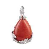Natural Stone Drop Crystal Plum Blossom Pendant – Jewelry Gift Ideas — 6