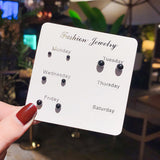 Korean Temperament Earrings S925 Sterling Silver Pin – Stylish Gifts — 12