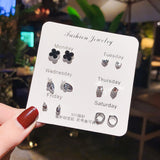 Korean Temperament Earrings S925 Sterling Silver Pin – Stylish Gifts — 13