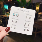 Korean Temperament Earrings S925 Sterling Silver Pin – Stylish Gifts — 11