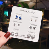 Korean Temperament Earrings S925 Sterling Silver Pin – Stylish Gifts — 16
