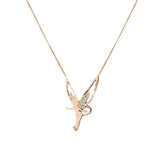 Diamond Angel Wings Necklace Charm Fashion – Jewelry Gift Ideas — 3
