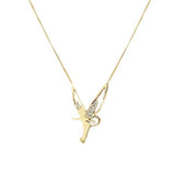 Diamond Angel Wings Necklace Charm Fashion – Jewelry Gift Ideas — 4